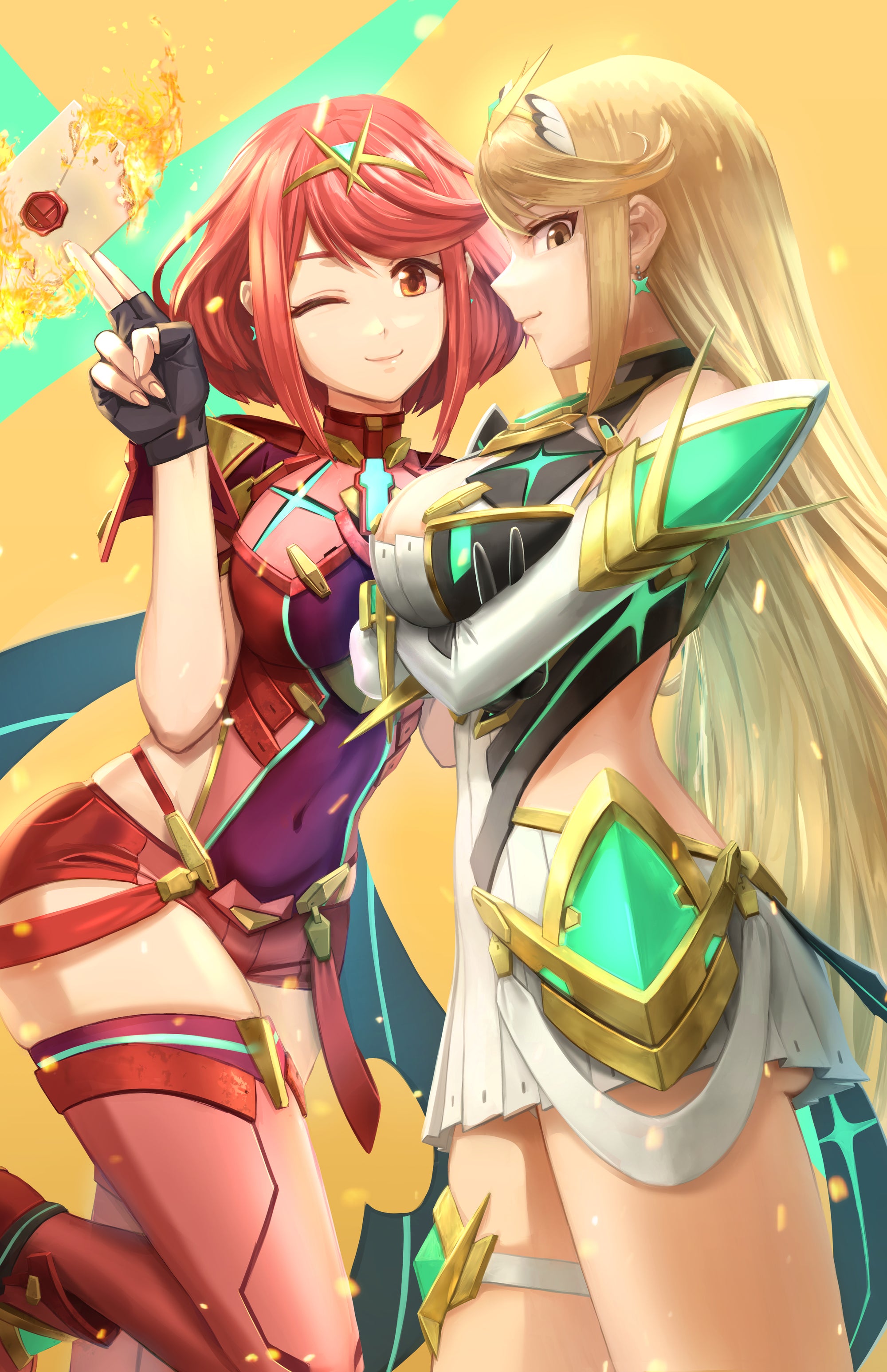 Pyra and Mythra Print